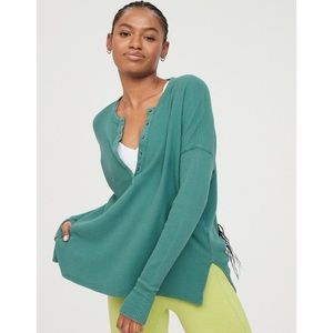 Aerie Waffle Henley T-shirt